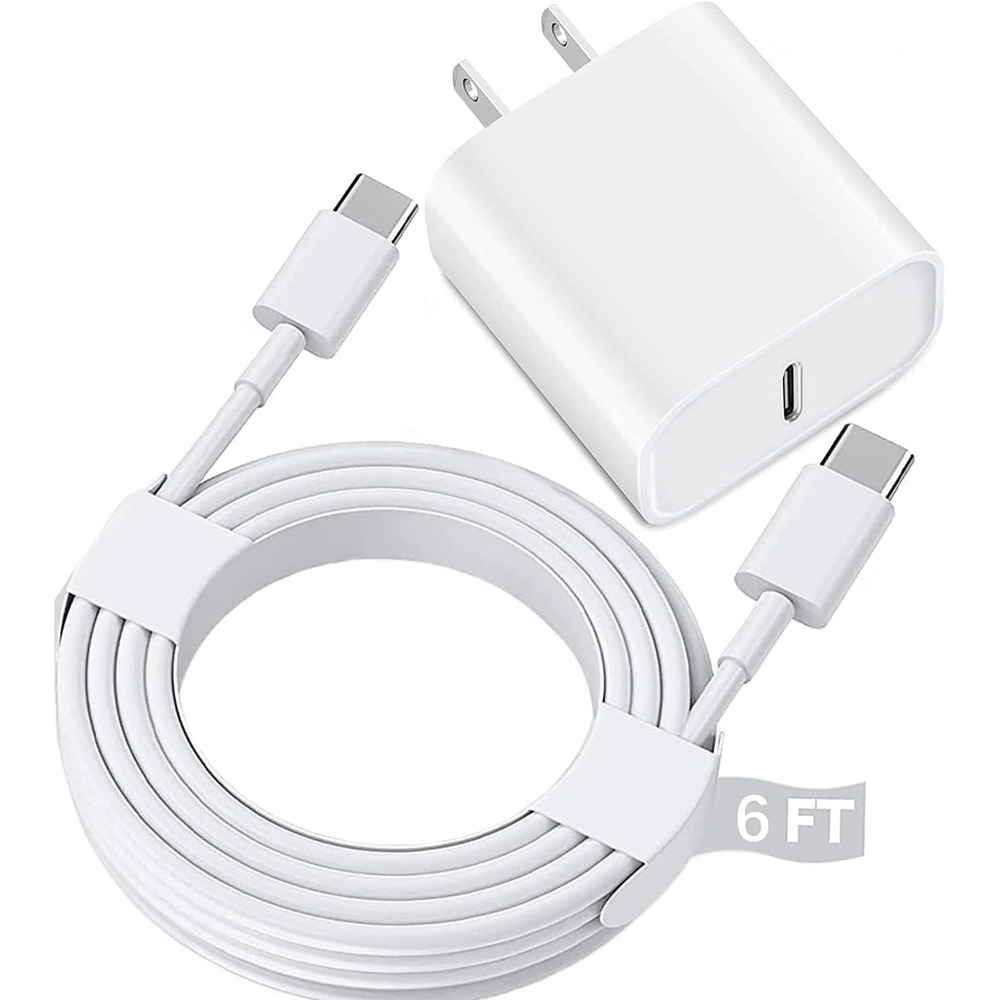 20W USB C Charger Block | with 6FT Type C to C Cable
